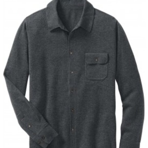 QOR Merino Wool Cashmere Sweater Shirt - Picture 6 of 6